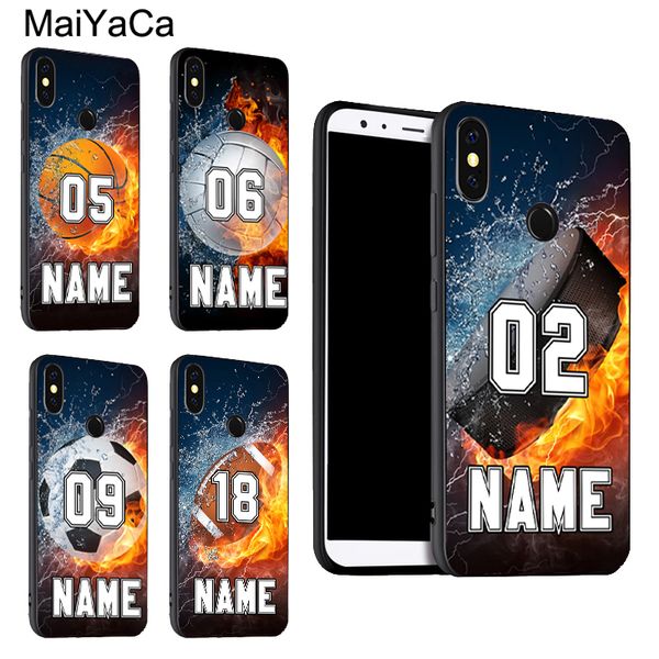 

персонализированное имя номера хоккей баскетбол poco x3 case redmi 9 pro 8 7 8t 9s 9a 9c для mi note 10 lite 9t a3 coque