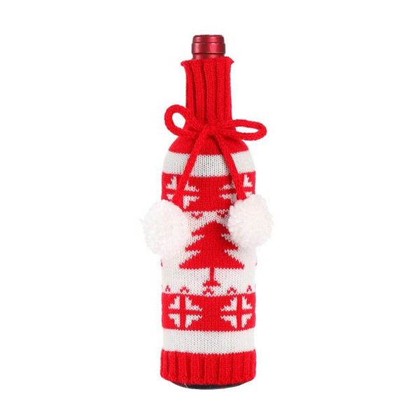 

wine 1pcs dust new bottle year 2020 cover bag santa claus noel dinner table decor christmas decorations for home #3