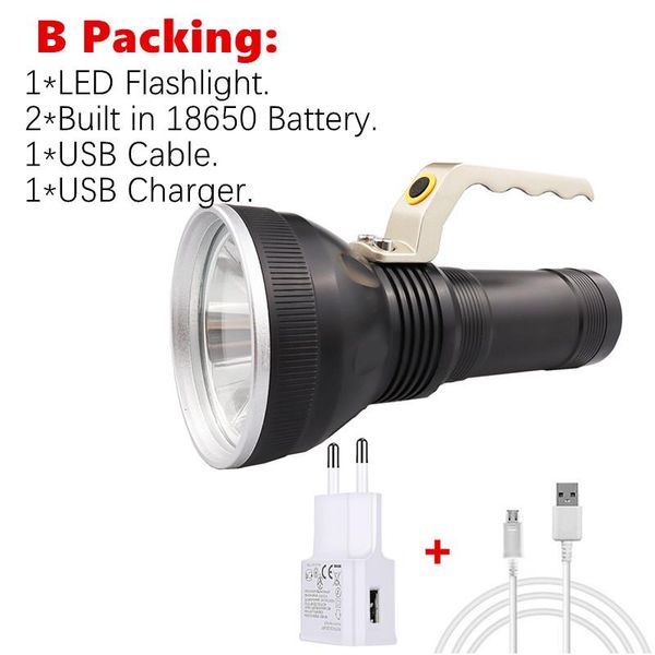 

с встроенный 2 18650 комплект usb аккумуляторная xlm t6 светодиодный фонарик портативный фонари фонарик факел охота wmtfqj yycolor