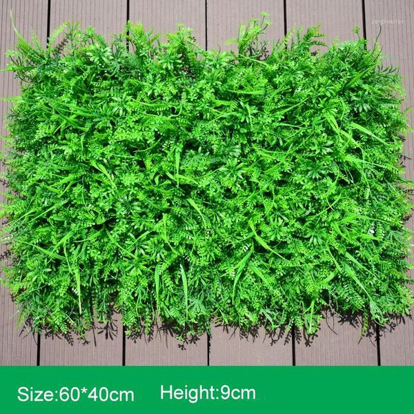 

decorative flowers & wreaths 60x40cm artificial grass lawn turf simulation plants landscaping wall decor green plastic door shop image backd