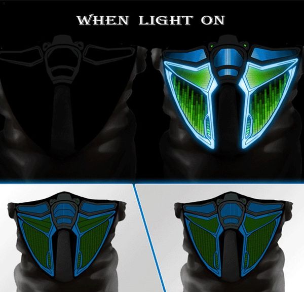 

cool el cold light mask voice-activated glowing mask to dance with the rhythm of music halloween c qylwgd dh_garden