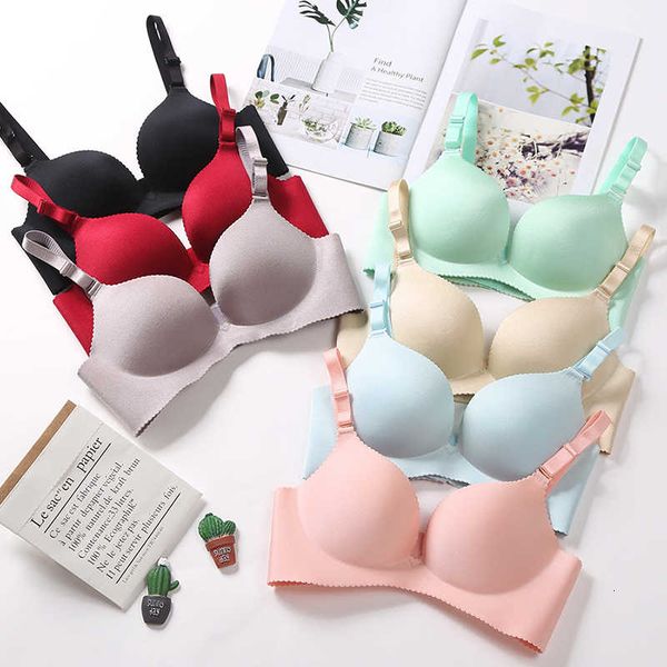 

push up bras for women seamless bralette lingerie backless plunge breathable underwear female intimates #f, Red;black