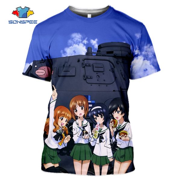 

3d anime print homme men girls und panzer 3d print shirts hippie plus size hentai men clothing
