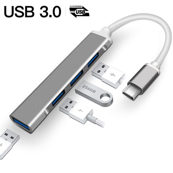 USB C HUB 3.0 TYPE-C 3.1 4 PORT MULTI SPLITHER ADAPTER OTG для Lenovo Xiaomi PC Компьютер ноутбук ноутбук