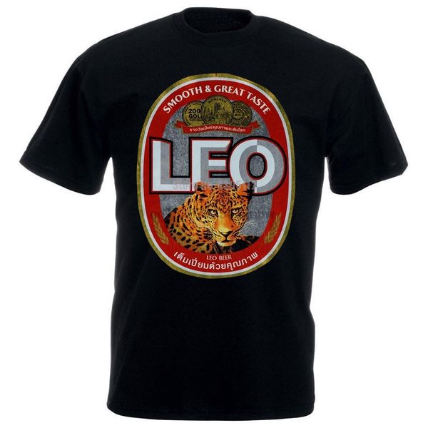 

new men t shirt thai leo пиво таиланд leopard soft new tee m l xl с коротким рукавом футболки человек спорта толстовка с капюшоном толстовка