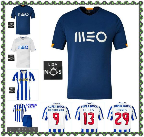 

20 21 alex telles otavio felipe augusto home away soccer jerseys 2020 2021 telles brahimi shoya danilo third football shirt men +kids kit, Black;yellow