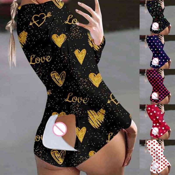 

womens button-down print functional buttoned flap adults jumpsuit plus size 3xl playsuit hollow out rompers pajama, Black;white
