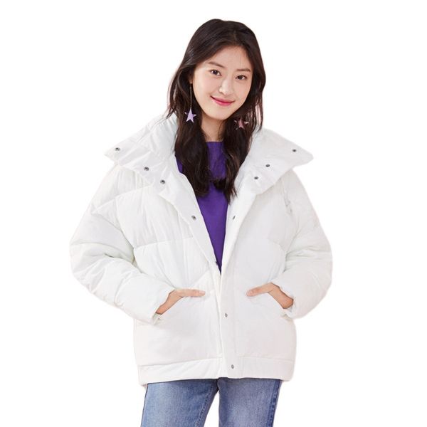 

semir cotton coat women coat winter 2020 new bread parker korean fashion style hooded embroidery thick jacket for womanx1016, Black;brown