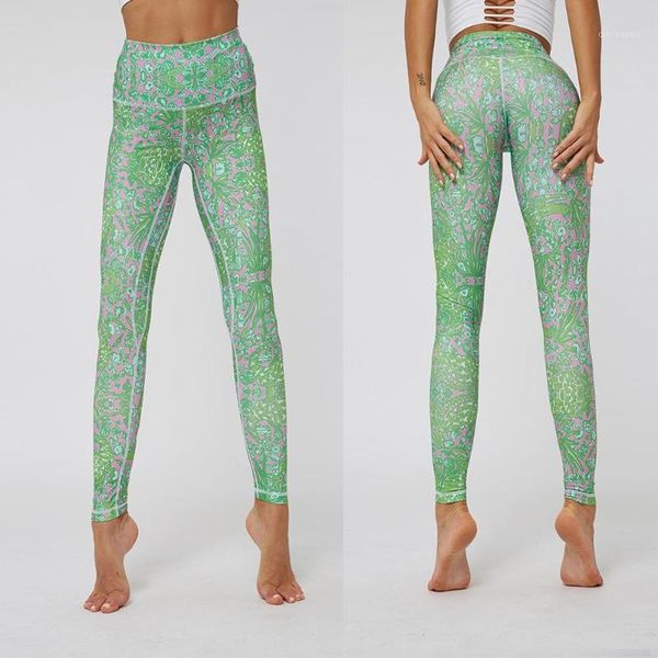 

yoga outfits 2021 leggings sport women fitness seamless print for pants high waist elastic sports running gym1, White;red