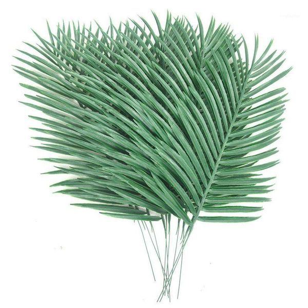

decorative flowers & wreaths 10pcs artificial palm tree faux leaves green plants greenery for arrangement wedding decoration1