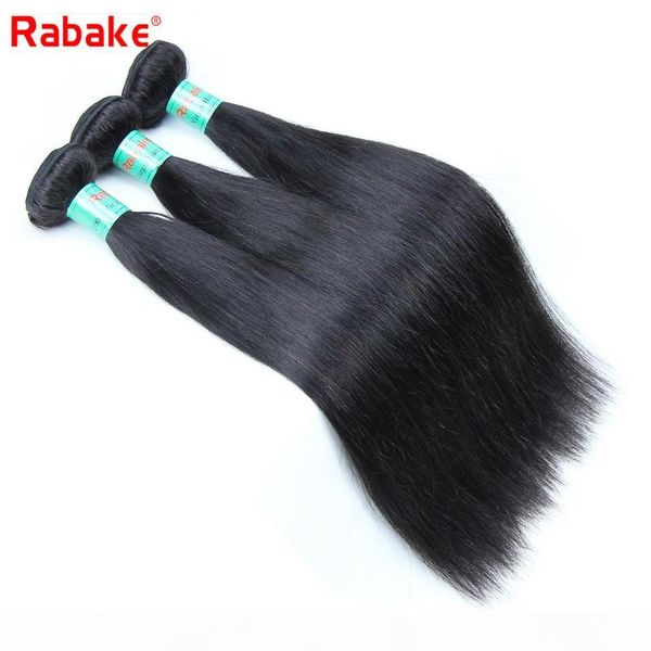 

brazilian 3 or 4 bundles silky straight human hair weave extensions rabake unprocessed natural black 8a wholesale virgin hair extebsions