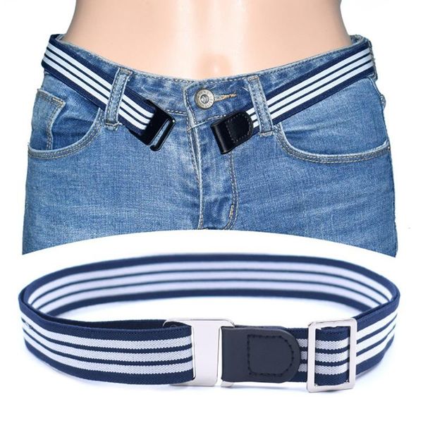 

stretch waist belt adjustable flat buckled non-slip backing belts waistband apparel accessories for men women pants jeans kg-727, Black;gray