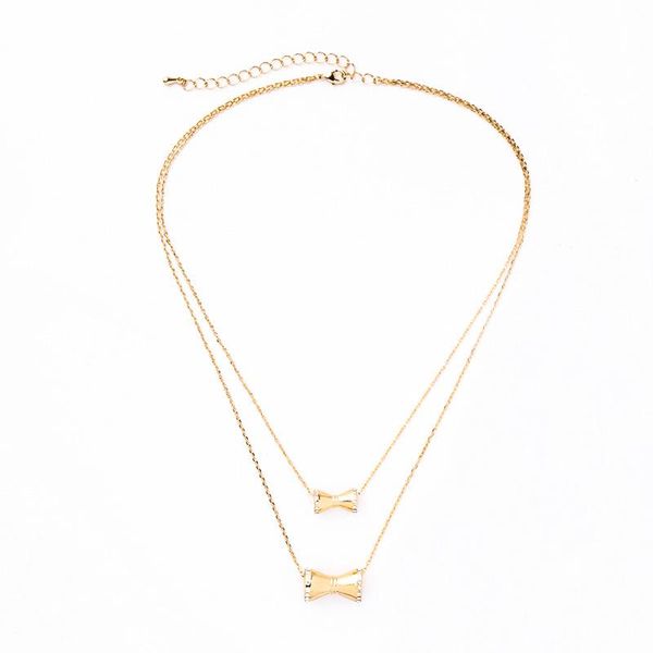 

trendy clavicle sandglass pendant choker necklaces choker necklace creatively 2 layers collier femme collar jewelry, Silver