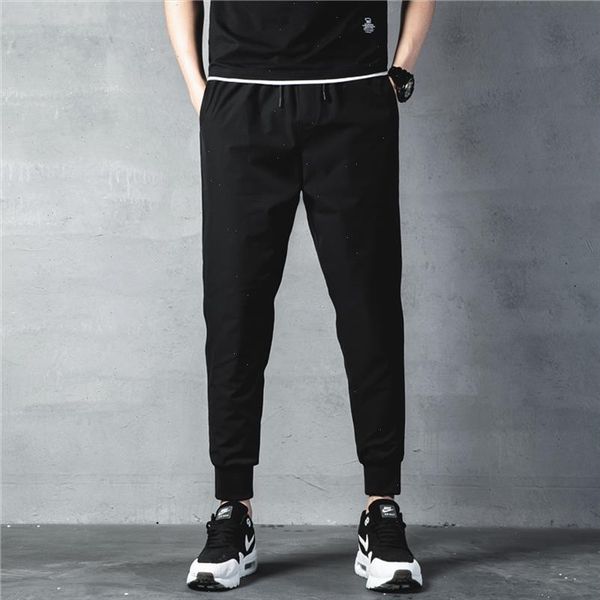 

sport pants men running sweatpants pants pockets training and joggings men track fitness for pantalones hombre, Black