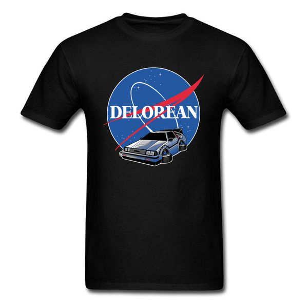 

delorean space cccp back to the future spacex galaxy car van cool tshirt fitness loose black sport hooded sweatshirt hoodie men t shirt