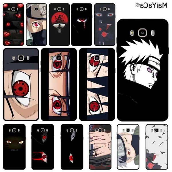 

3mobile phone shell maiyaca anime naruto itachi akatsuki red eye samsung j6 j2 j5 prime j4 j7 j8 dual core