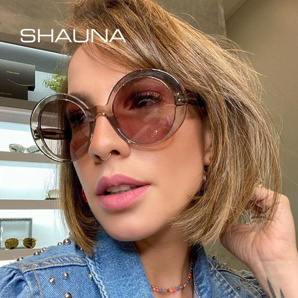 

shauna fashion round sunglasses women stainless steel wire arm retro nail sun glasses men uv400, White;black