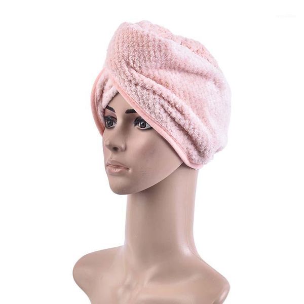 

magic microfiber hair fast drying dryer towel bath wrap hat quick cap dry1
