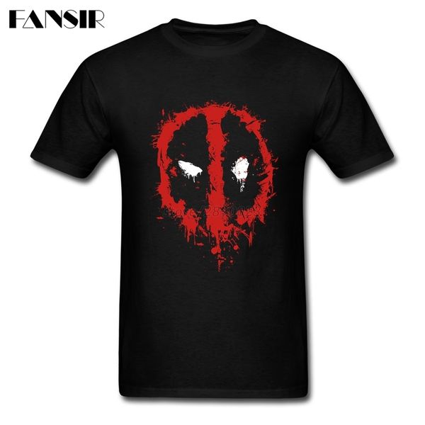 

sport funny deadpool splatter anime t-shirt men short sleeve organic cotton men tee shirt brand-clothing over size