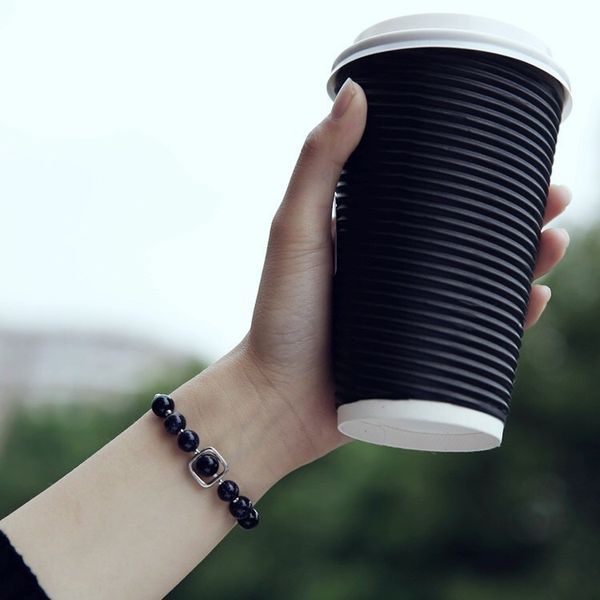 

jnvtt star female sand stone transfer bracele star moon blue korean pearl simple student trend lovers hand jewelry string braceletbracelet v, Golden;silver