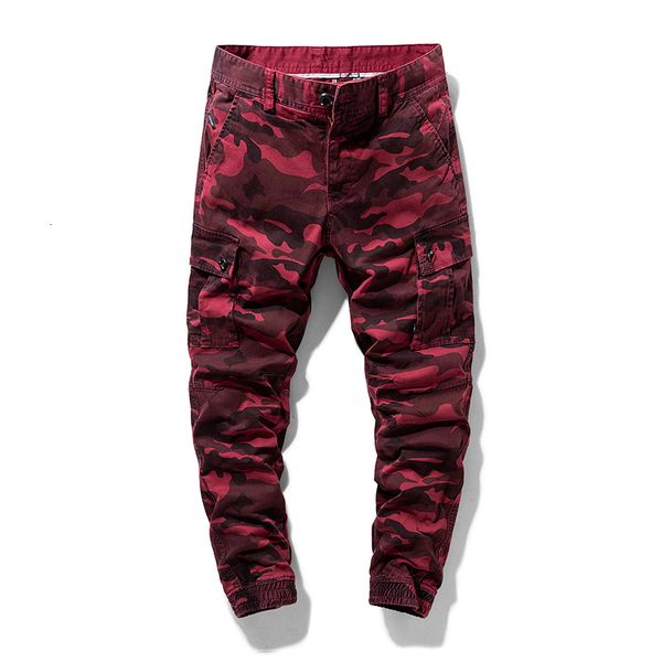 

2021 new mens skinny stretch camouflage streetwear hip hop trousers jogger pants men clothing qejw, Black