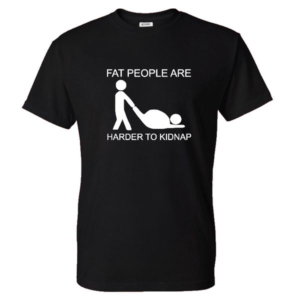 

fat people are harder to kidnap solid color printed streetwear funny tshirt casual sport hooded sweatshirt hoodie men t shirt