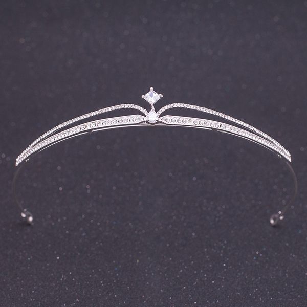 

silver hoop wedding dress accessories party bridal crown headdress