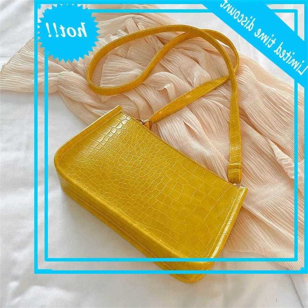 

crocodile pattern bolsa bags for women fashion handbag learn female small subaxillary random retro mini shoulder bag