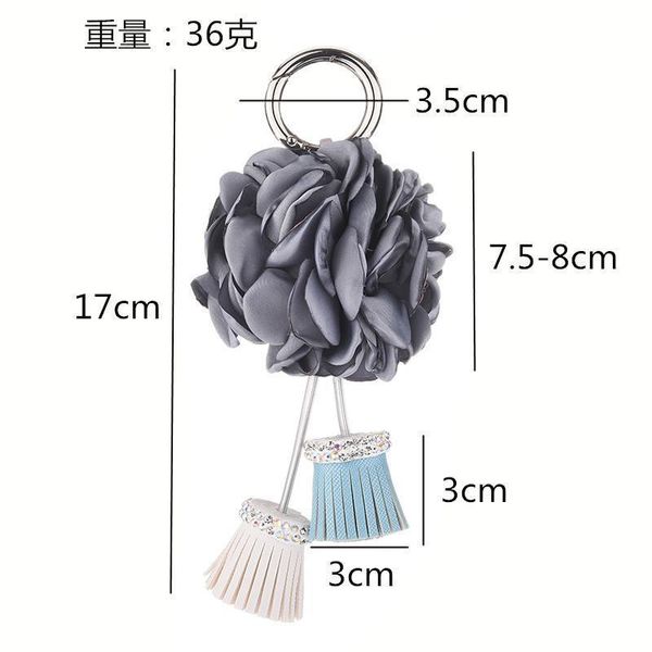 

tassel keychain with flower gifts for women llaveros mujer car bag accessories keyring holder jewelry key chain eh351 h bbyddo