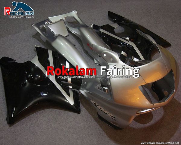 Ucuz Fairing 97-98 Honda CBR600 F3 CBR 600 F3 CBR600F3 1997 1998 Gümüş Siyah Spor Bisiklet Yüzleri Motosiklet Parçaları (Enjeksiyon Kalıplama)