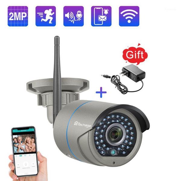 

techage 1080p wireless camera audio waterproof security wifi camera for techage wireless cctv system kits ip pro app remote view1