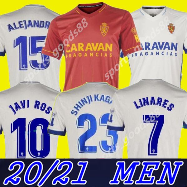 

20 21 real zaragoza away soccer jersey 2020 2021 home shinji kagawa andrÃ© pereira alberto camisetas de futbol man football shirts, Black;yellow