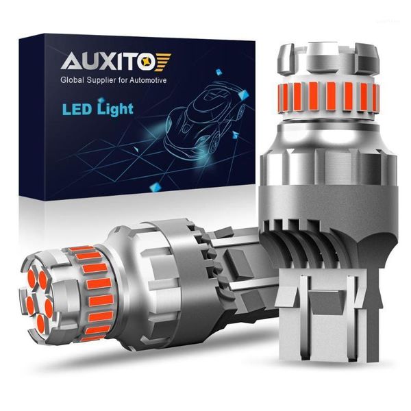 

auxito 2x w21w t20 led w21/5w wy21w 7440 7443 led canbus strobe flash slight t25 3157 3156 p27/7w car brake tail lights1
