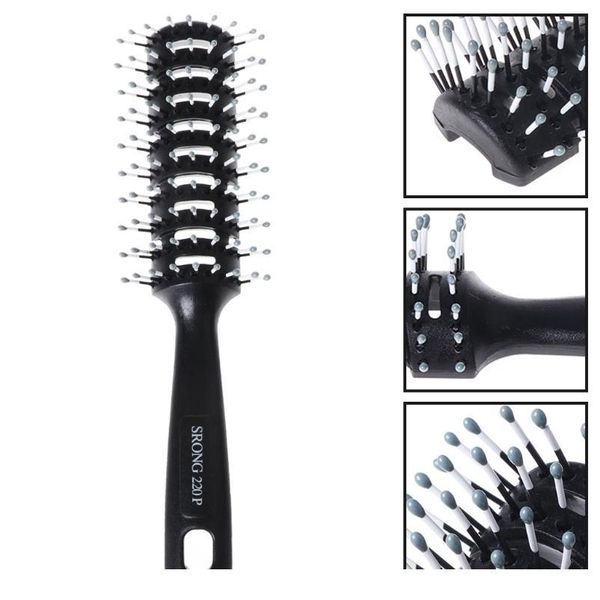 

fashion men hair brush plastic antistatic comb barber dressing salon styling new fas jllmak, Silver