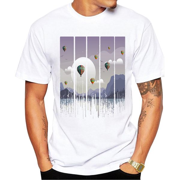 

teehub смешные grunge капель закат празднование printed hot air balloon с коротким рукавом мода топы спорт толстовка с капюшоном толстовка ф