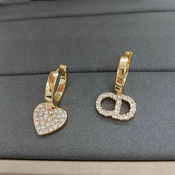 

gift box simple earrings accessories gold love pearl earrings s925 silver needle