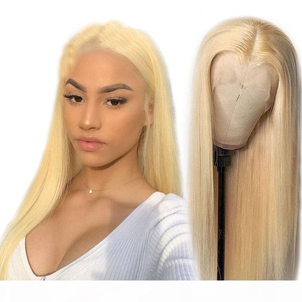 

straight human hair 613 lace front wigs full lace wig unprocessed human hair 13x4 pre plucked with brazilian baby hair hairline 8~20inch, Black;brown