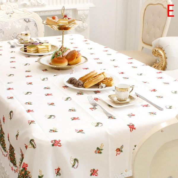 

new christmas polyester printed tablecloth anti-fouling santa tablecloth christmas decorations 150*180cm new year table covers