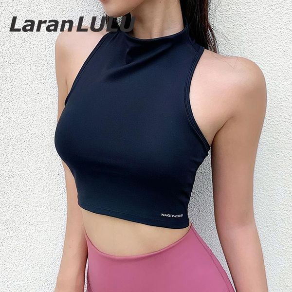 

summer yoga crop sleeveless compression t-shirt for women's fitness clothing gym workout clothes run tank shockproof1, Black;blue