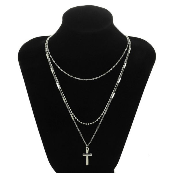 

layer multi sweater jewelry: necklace women's fashion pendant alloy accessories, Silver