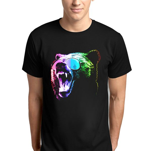 

радуга гризли медведь мода лето o-neck друзья топы футболка kawaii grunge harajuku streetwear спорта с капюшоном hoodie