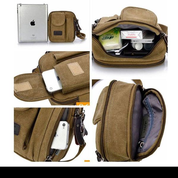 

мужчины холст сумки messenger mens crossger bags маленькая верхняя ручка мини satchels bolsos tote мужские туристические сумки sqcsqv, Black;red