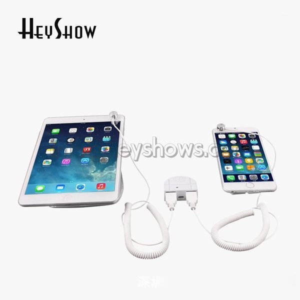 

2 in1 universal phone security stand mini tablet burglar alarm pc display sensor cable anti theft alarm box seguridad1