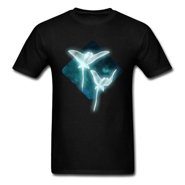 

индивидуальная space stingrays tshirt лето осень топы с коротким рукавом одежды для прохладного дизайнера tee спорта толстовки с капюшоном h