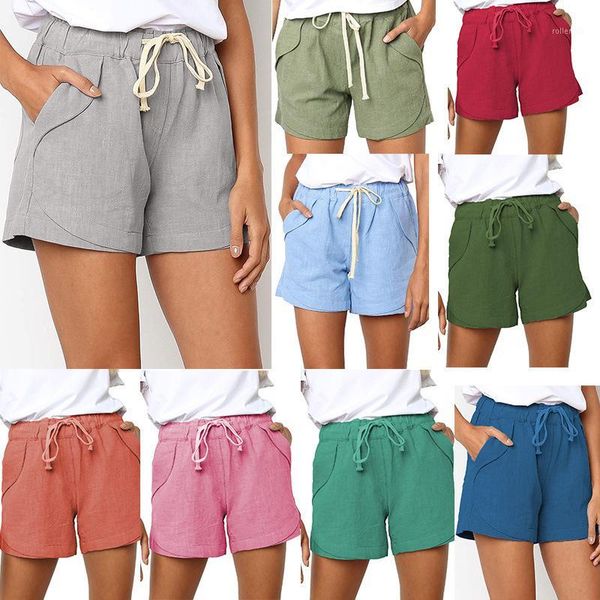 

2020 summer new fashion women's shorts leg casual high waist wide loose lace large size s-5xl solid color ladies scanties1, White;black