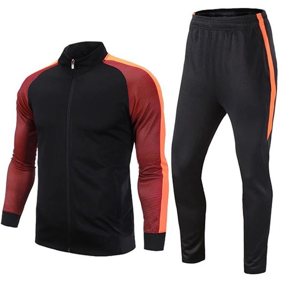 

осень winte мужчины футбол тренировочные костюмы с длинным рукавом spandex футбол бег тощий спортивные штаны спортивные костюмы спортивная о, Black;blue