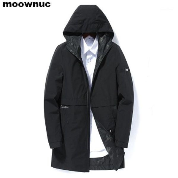 

2019 spring autumn men's fashion casual hooded jackets business jacket men men's windbreaker coat male outwear1, Black;brown