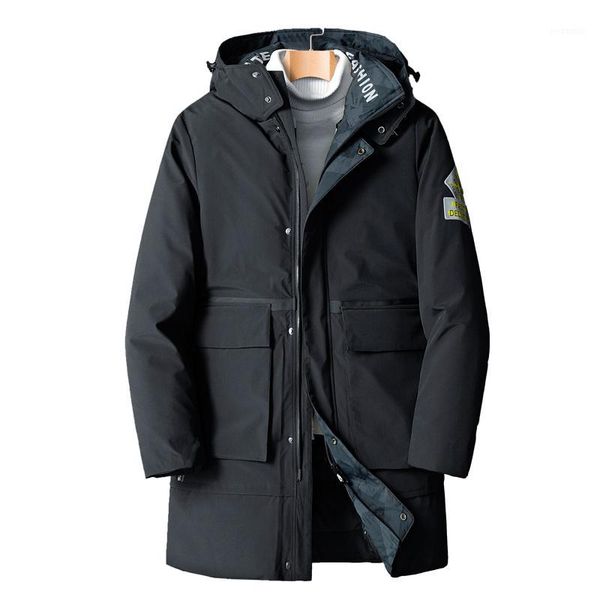 

new long thick winter jacket men brand clothing warm parka coat male padded hooded jackets oversize men l-8xl1, Black