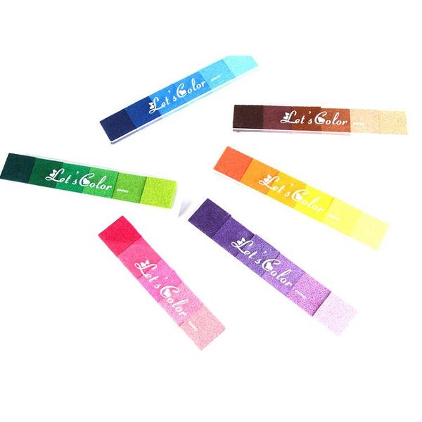 

1шт градиент цвета inkpads скрапбукинг ink pad stamp подушечка crafts цвет чернил pad штампы для детей stamp diy art bbypsm soif