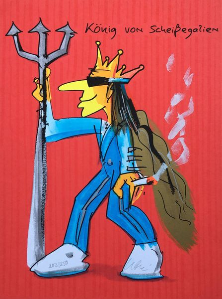 

könig von scheißegalien home decor handpainted &hd print oil painting on canvas wall art canvas pictures 210112